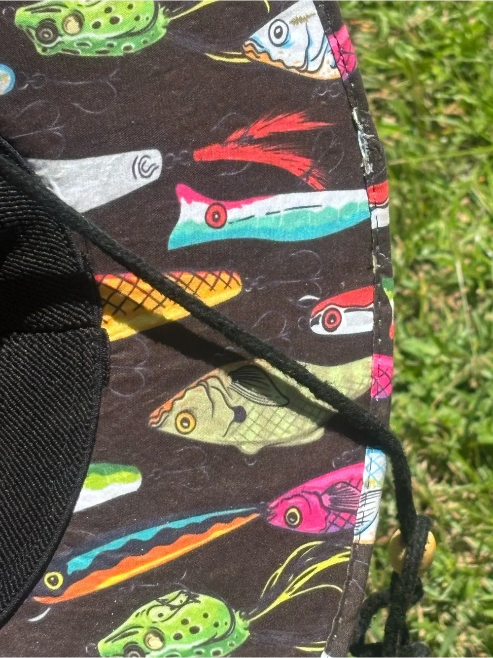 Lightweight straw sun hat from Lucky 7 with a wide brim